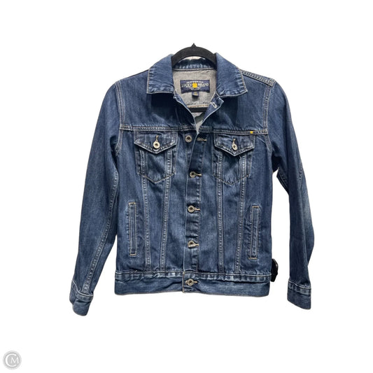 Jacket Denim By Lucky Brand In Blue Denim, Size: Xs