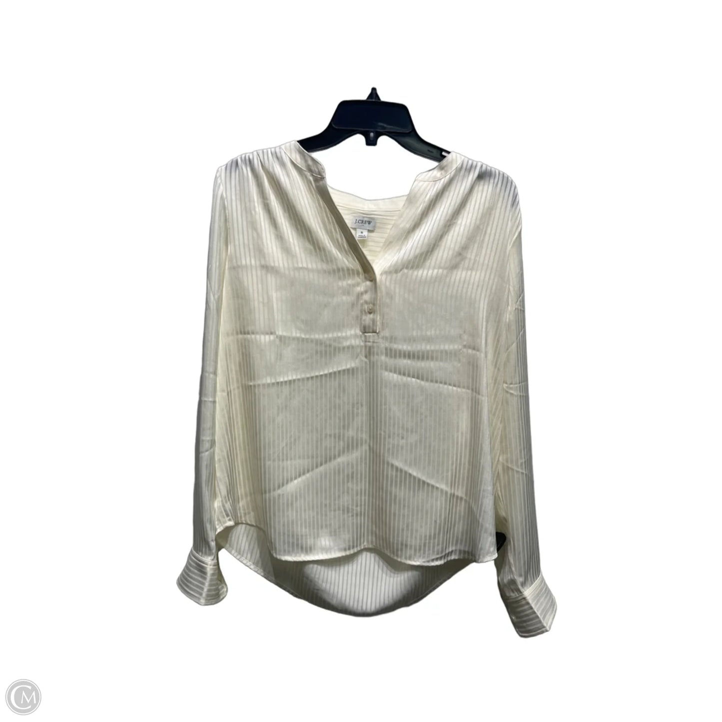 Top Long Sleeve By J. Crew In Cream, Size: S