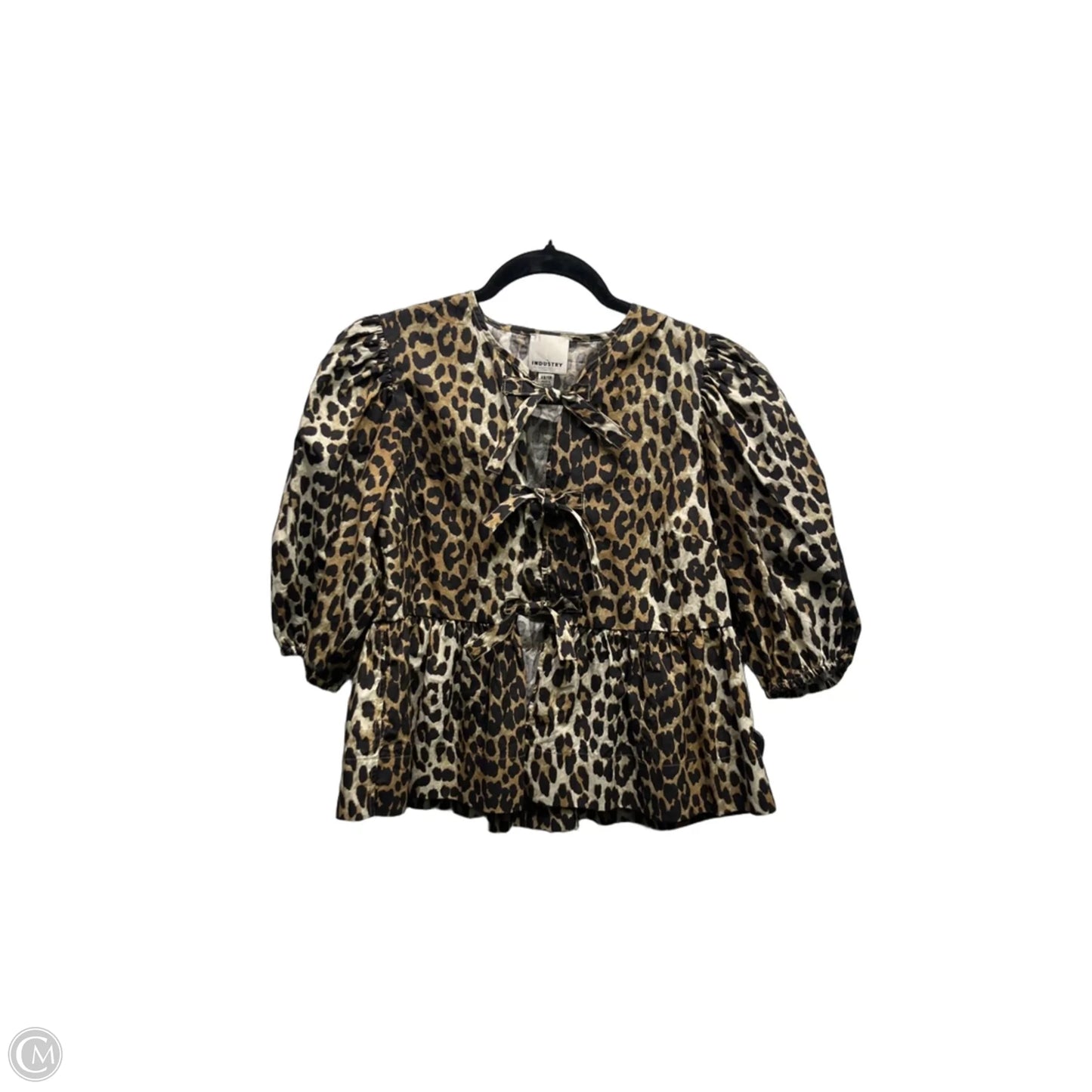 Top Short Sleeve By Industry In Black & Cream, Size: Xs