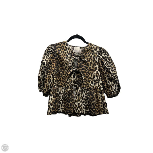 Top Short Sleeve By Industry In Black & Cream, Size: Xs