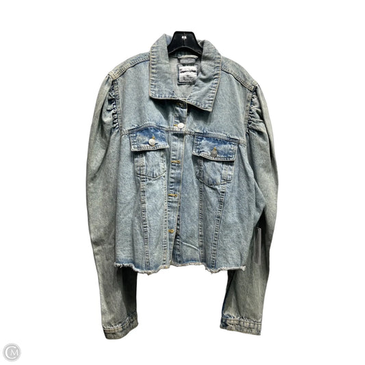Jacket Denim By highway jeans In Blue Denim, Size: 3x