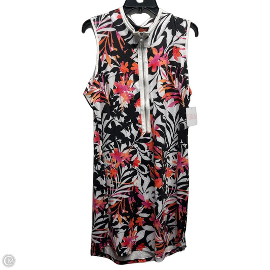 Dress Casual Short By STELLA AND GINGER In Orange & Pink, Size: Xl