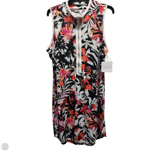 Dress Casual Short By STELLA AND GINGER In Orange & Pink, Size: Xl