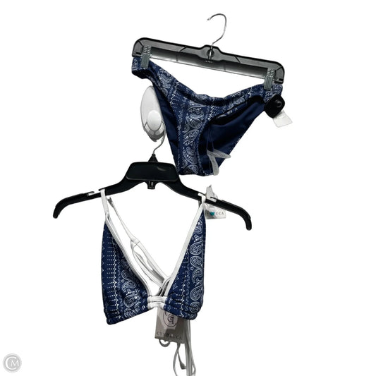 Swimsuit 2pc By CYN&LUCA In Blue & White, Size: L