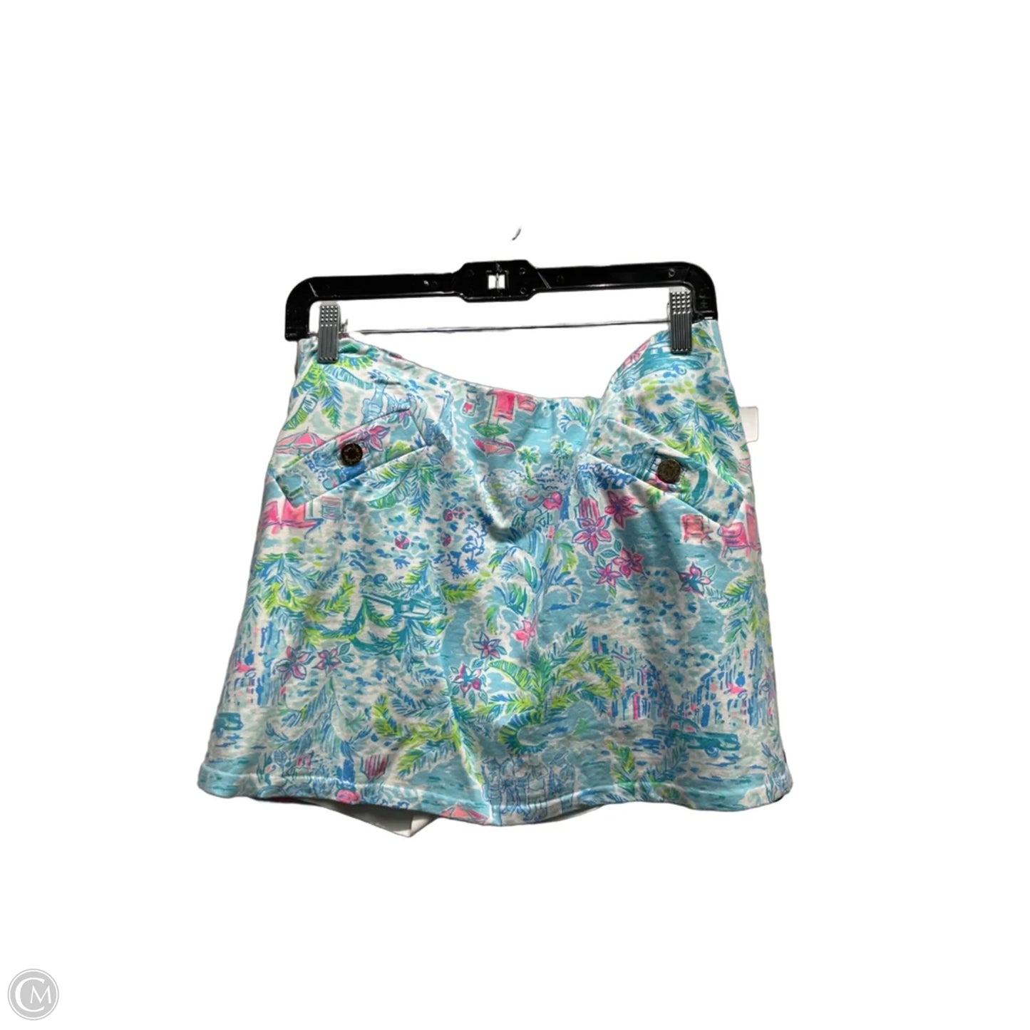 Skort Designer By Lilly Pulitzer In Blue & Pink, Size: L