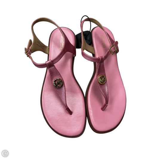 Sandals Flats By Michael By Michael Kors In Pink, Size: 7