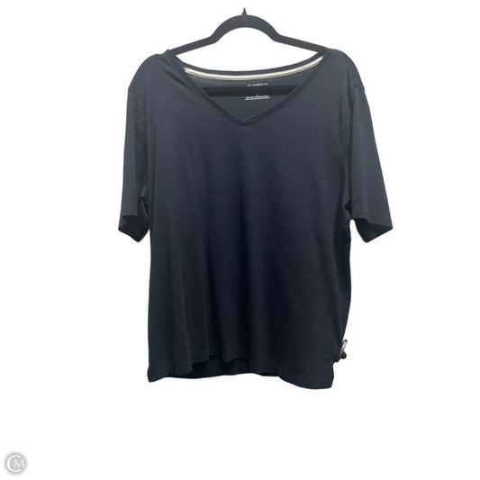 Top Short Sleeve Basic By Talbots In Black, Size: 2x