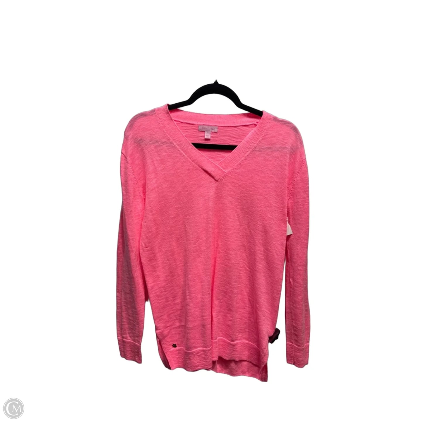 Top Long Sleeve Designer By Lilly Pulitzer In Pink, Size: S