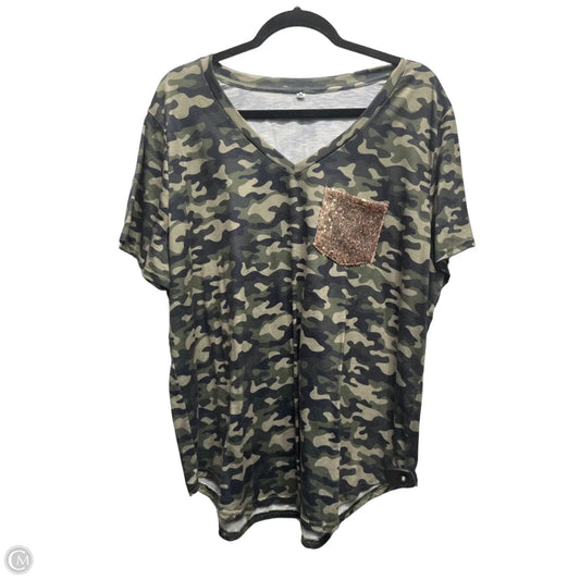 Top Short Sleeve By Amazon Essentials In Green, Size: 2x