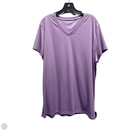 Top Short Sleeve Basic By Cme In Purple, Size: 2x