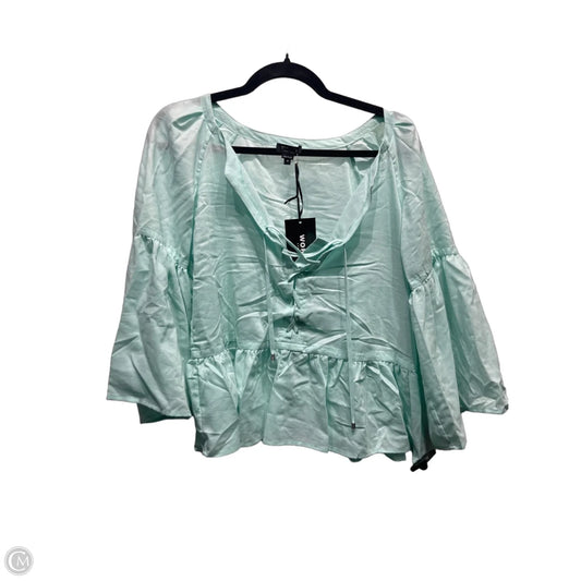 Top Long Sleeve By Worth Ny In Green, Size: M