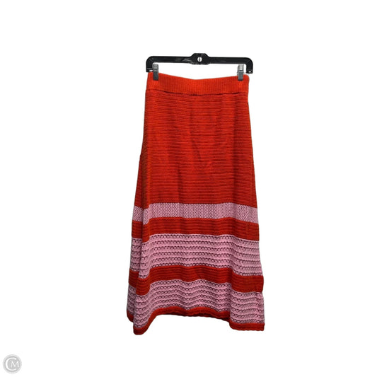 Skirt Maxi By Scoop In Pink & Red, Size: M