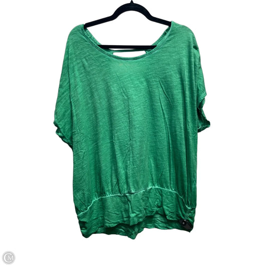 Top Short Sleeve By Lane Bryant In Green, Size: 1x