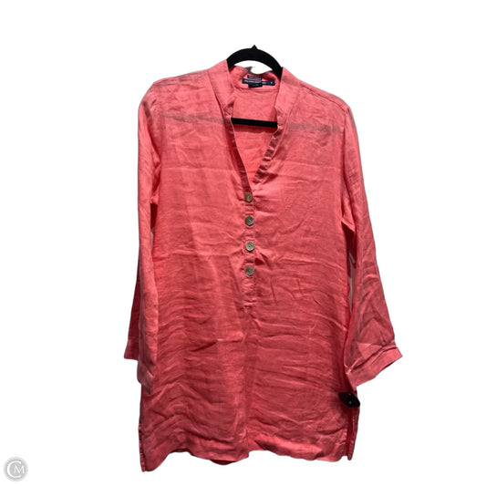 Tunic Long Sleeve By ISLAND COMPANY In Coral, Size: S