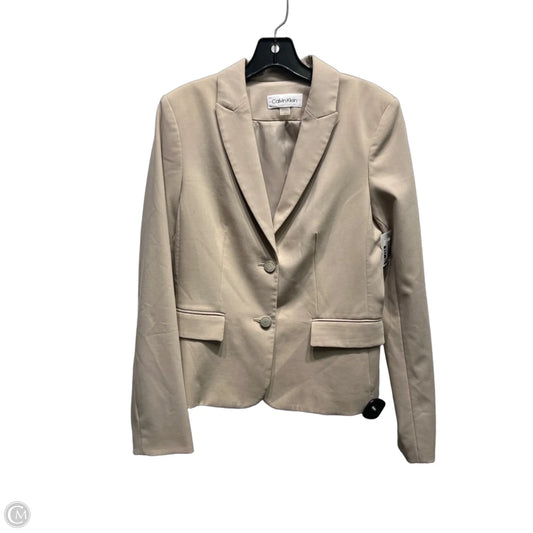 Blazer By Calvin Klein In Beige, Size: 4
