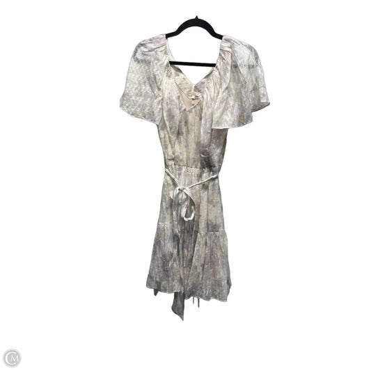 Dress Party Short By Rebecca Taylor In Cream & Purple, Size: M
