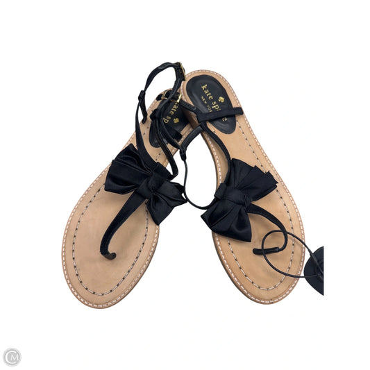 Sandals Designer By Kate Spade In Black, Size: 6