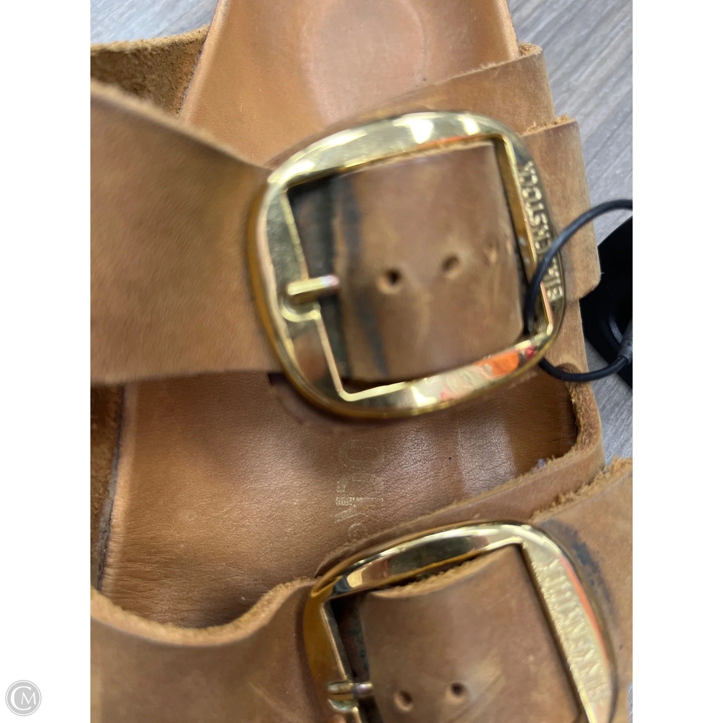 Sandals Flats By Birkenstock In Tan, Size: 8