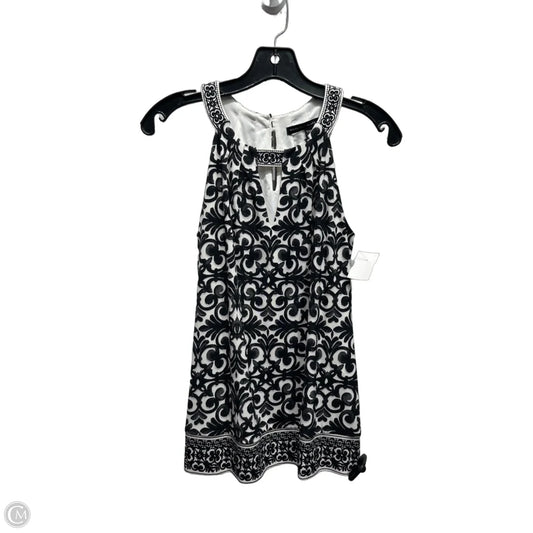 Top Sleeveless By White House Black Market In Black & White, Size: Xxs