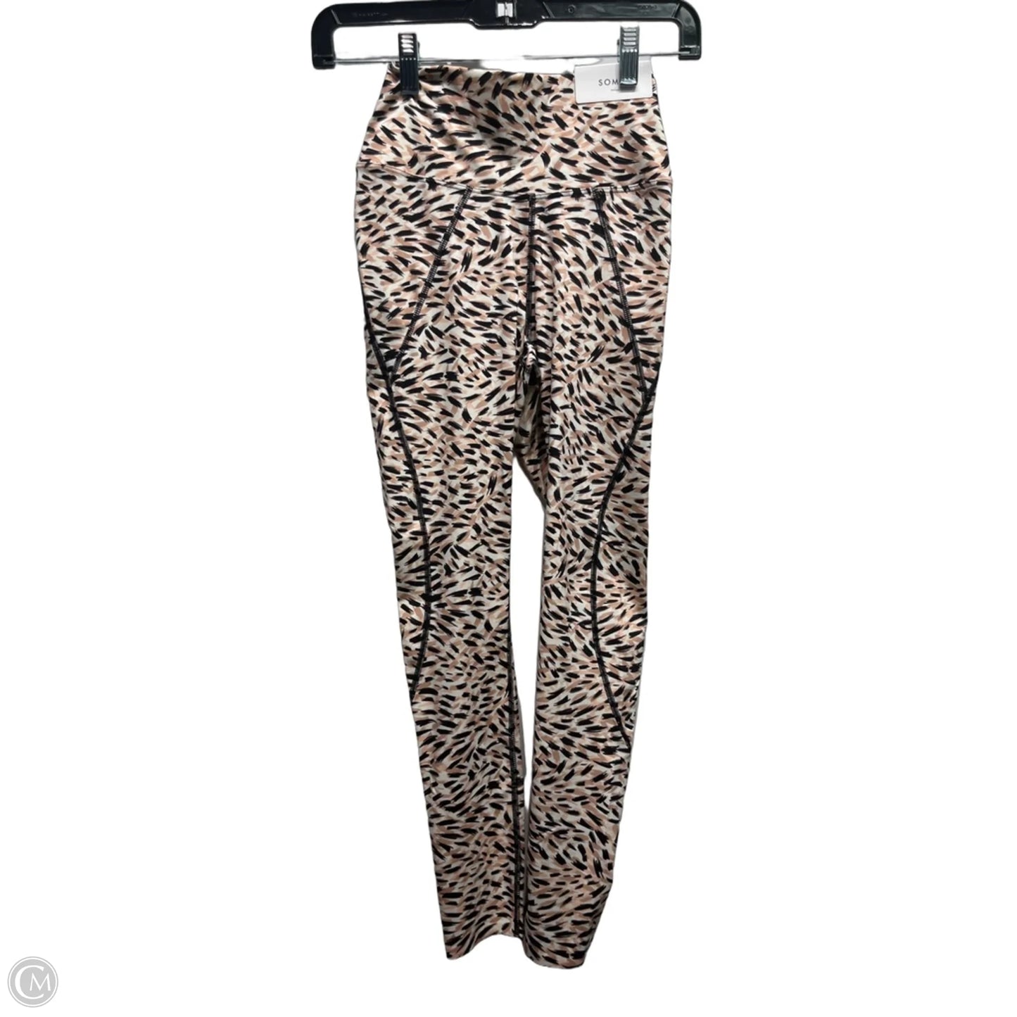 Pants Leggings By Soma In Black & Tan, Size: Xs