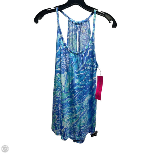 Top Sleeveless Designer By Lilly Pulitzer In Blue & Green, Size: Xxs