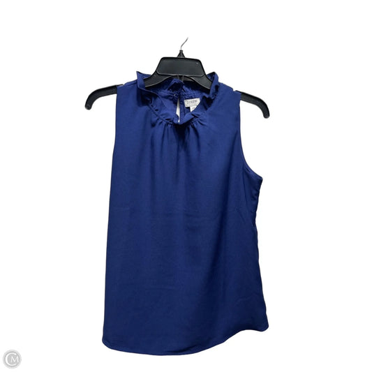 Top Sleeveless By J. Crew In Blue, Size: Xs