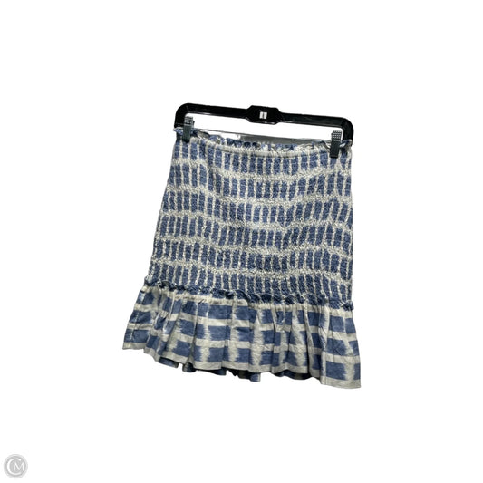 Top Sleeveless By Veronica Beard In Blue & White, Size: L