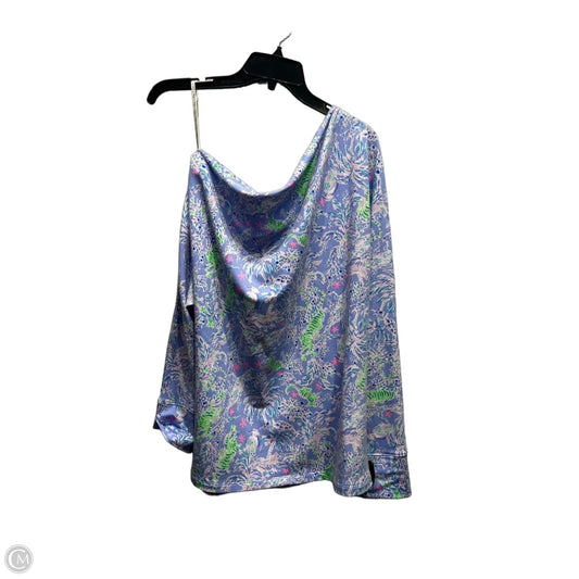 Top Sleeveless Designer By Lilly Pulitzer In Blue & Purple, Size: Xl