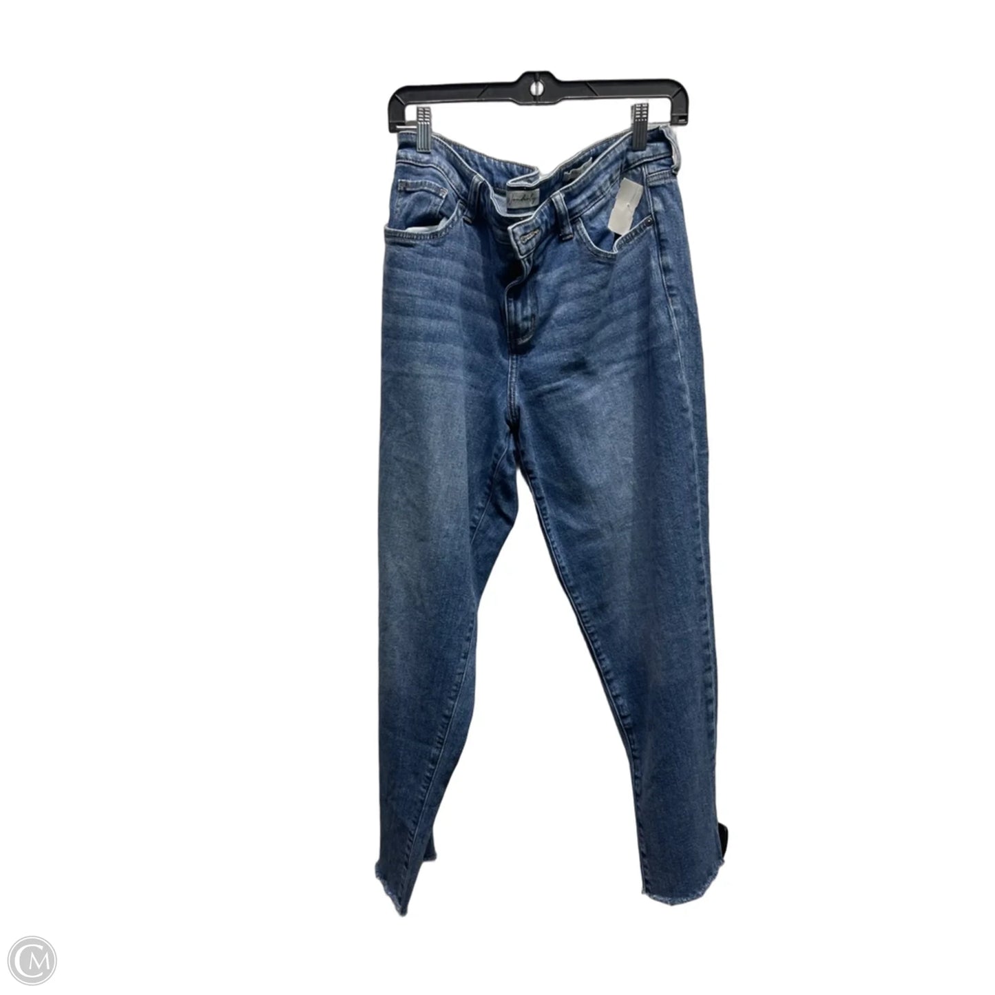 Jeans Straight By Wonderly In Blue Denim, Size: 14