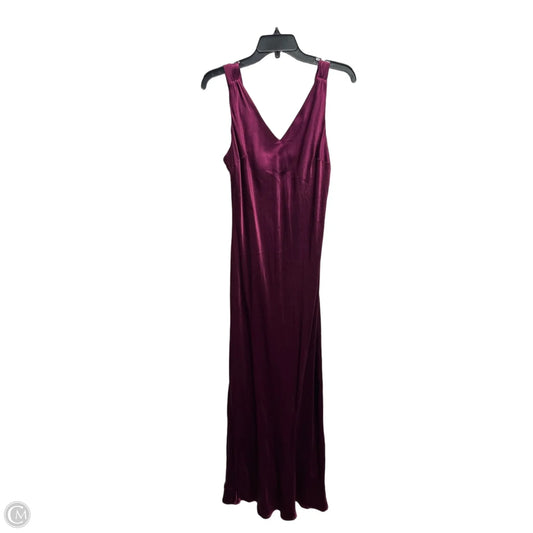 Dress Party Long By Anthropologie In Maroon, Size: L