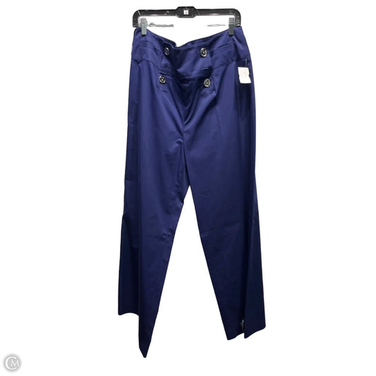 Pants Wide Leg By Lauren By Ralph Lauren In Navy, Size: 16