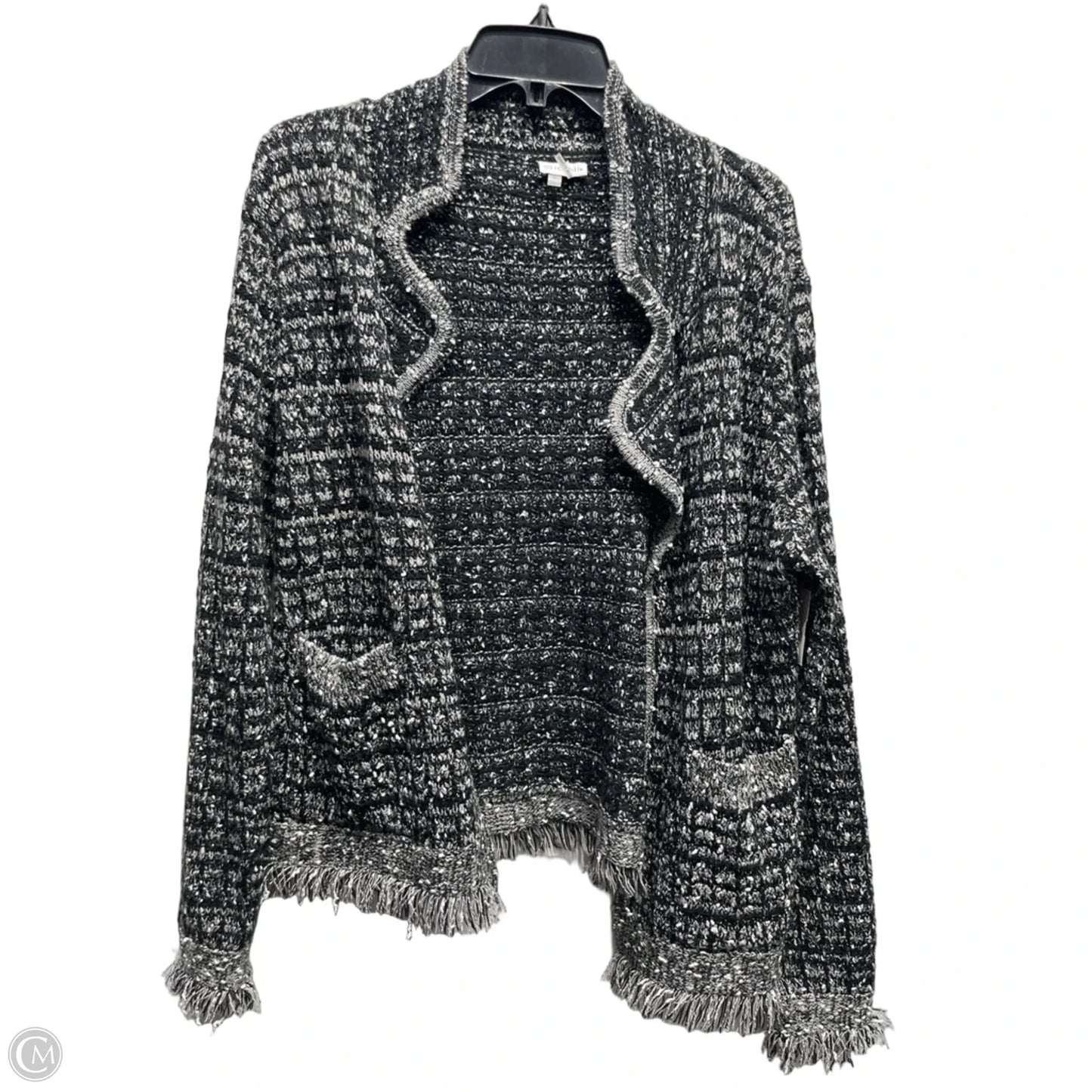Blazer By Sioni In Black & Grey, Size: L