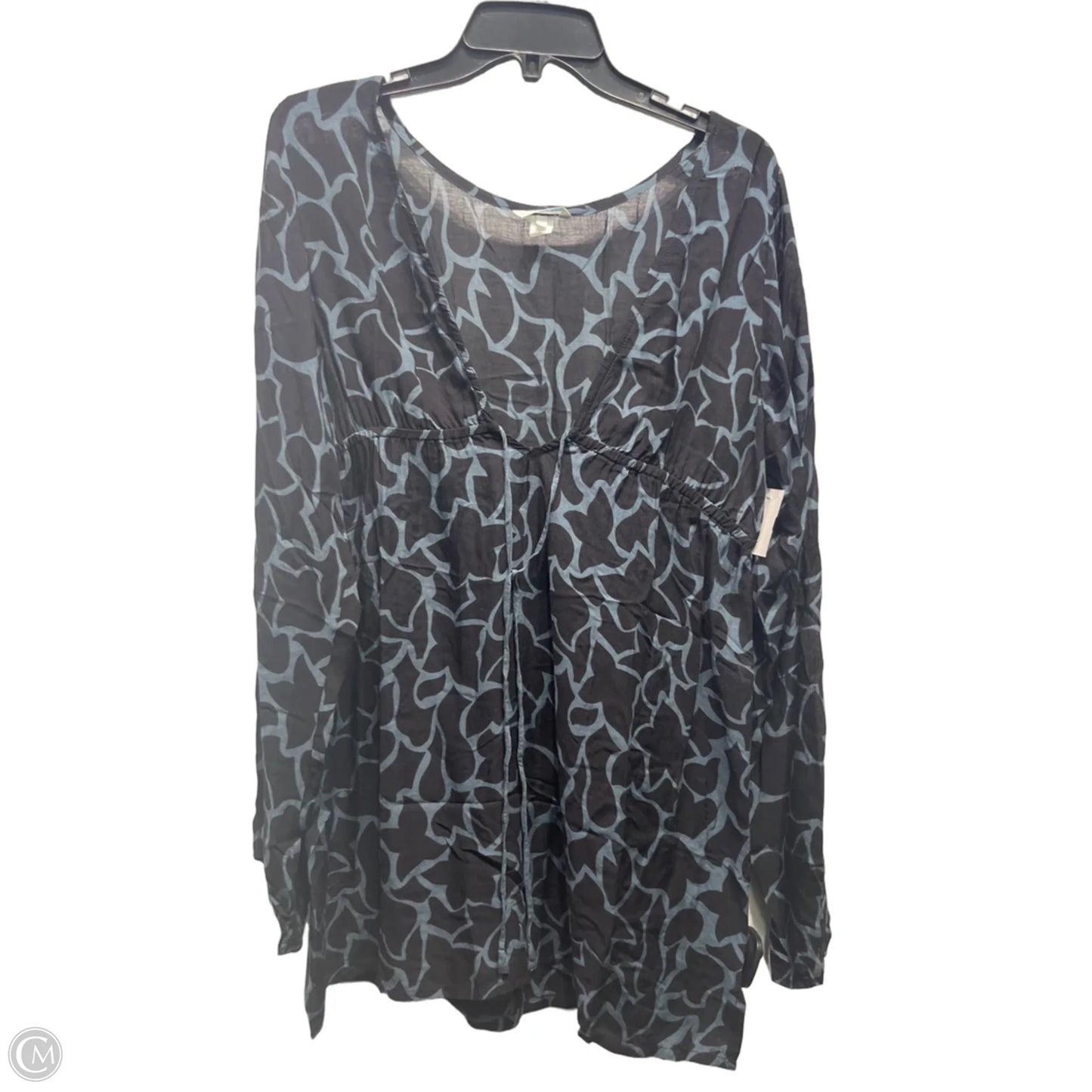 Swimwear Cover-up By COOL CHANGE  In Black & Blue, Size: L