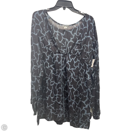 Swimwear Cover-up By COOL CHANGE  In Black & Blue, Size: L