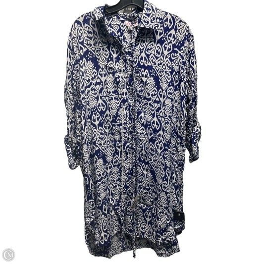 Swimwear Cover-up By CHACH In Blue & White, Size: M