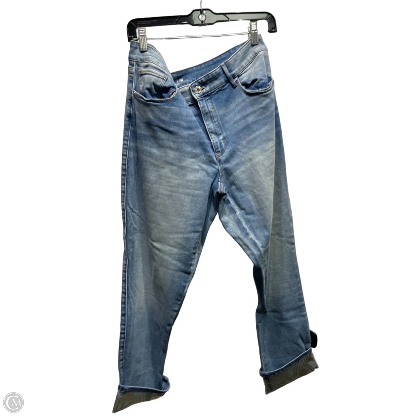 Jeans Straight By White House Black Market In Blue Denim, Size: 14