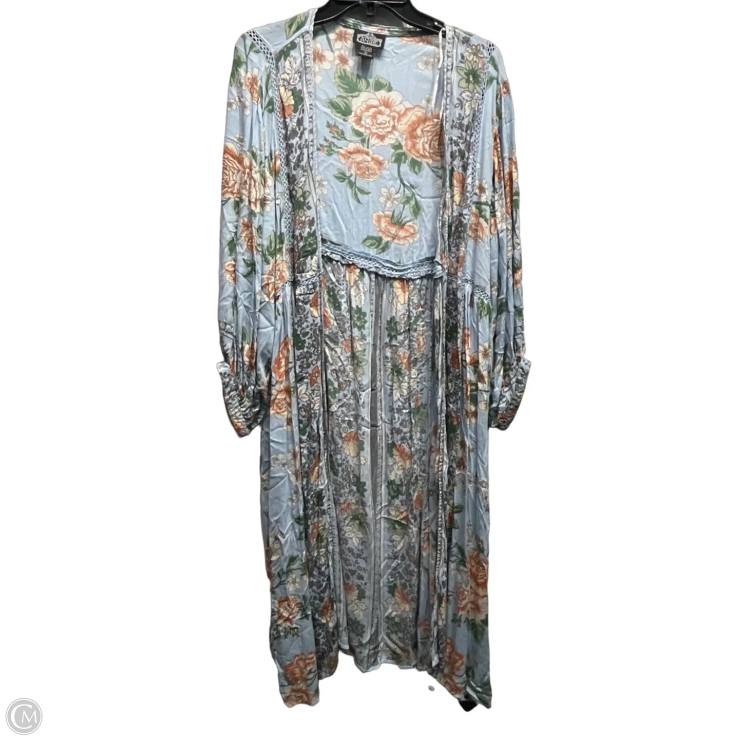 Kimono By Angie In Blue & Orange, Size: L