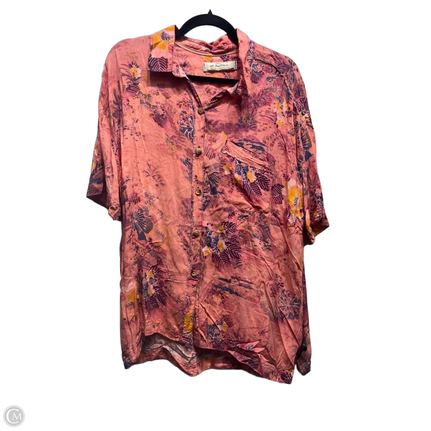 Top Short Sleeve By We The Free In Orange, Size: L