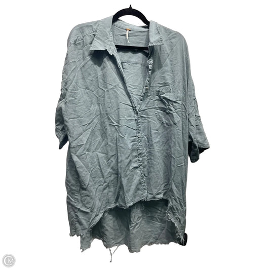 Top Short Sleeve By Free People In Blue, Size: L