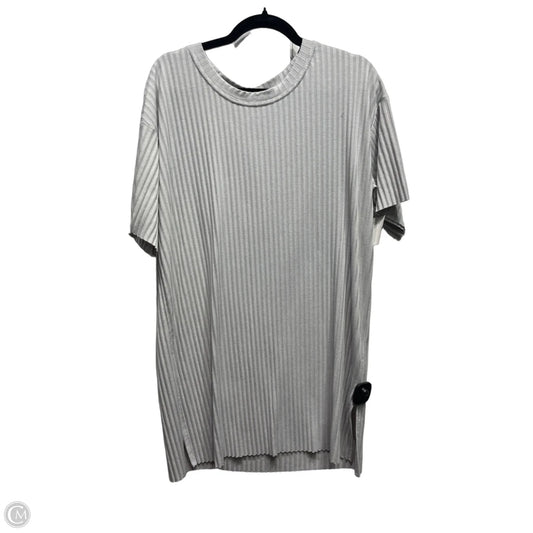 Tunic Short Sleeve By H&m In Grey, Size: L