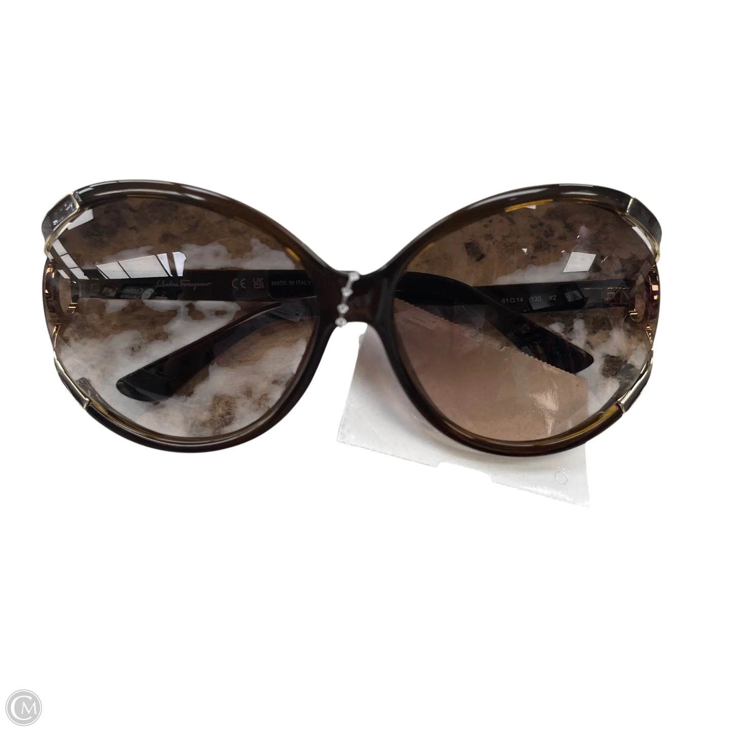 Sunglasses Luxury Designer By Ferragamo, Size: