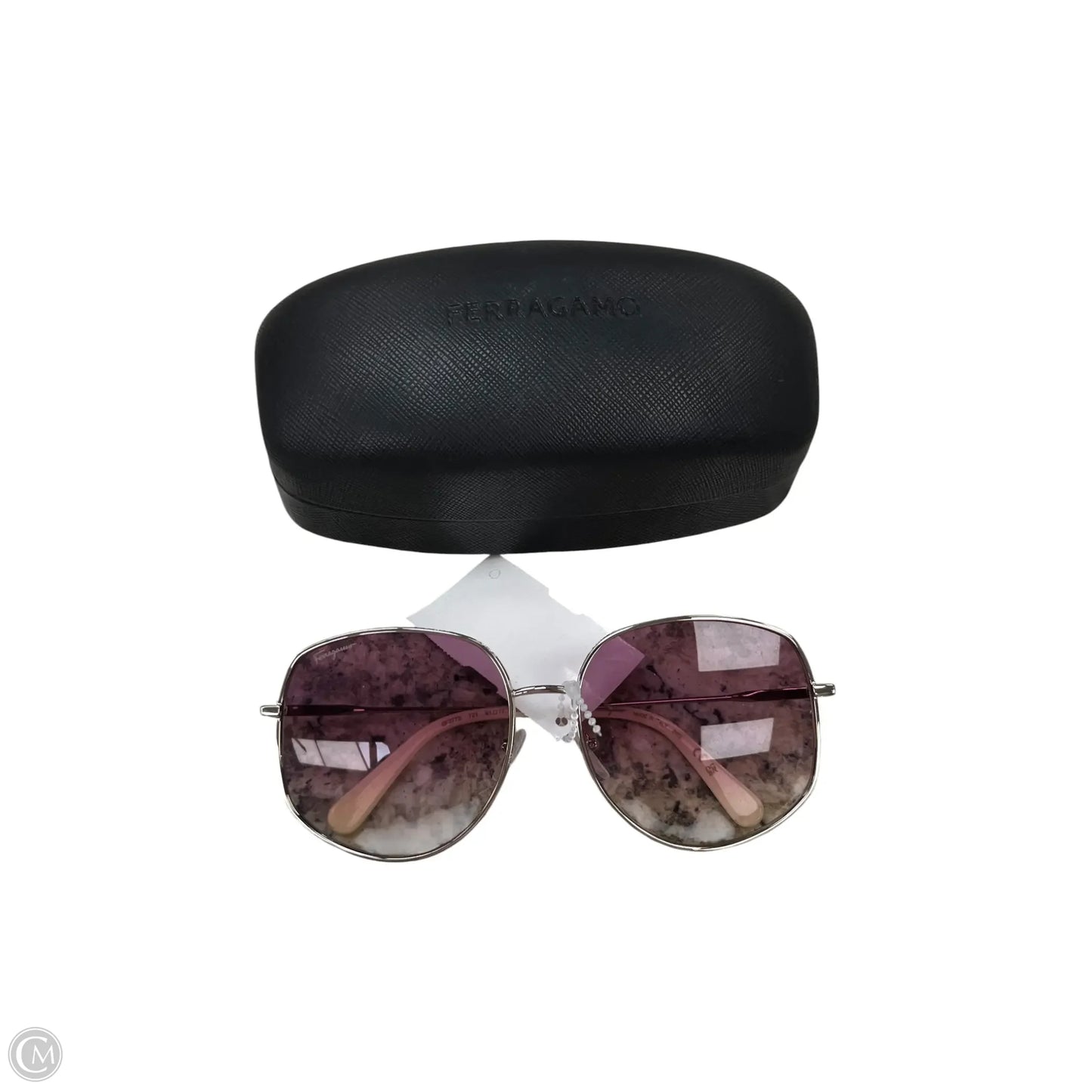 Sunglasses Luxury Designer By Ferragamo, Size: