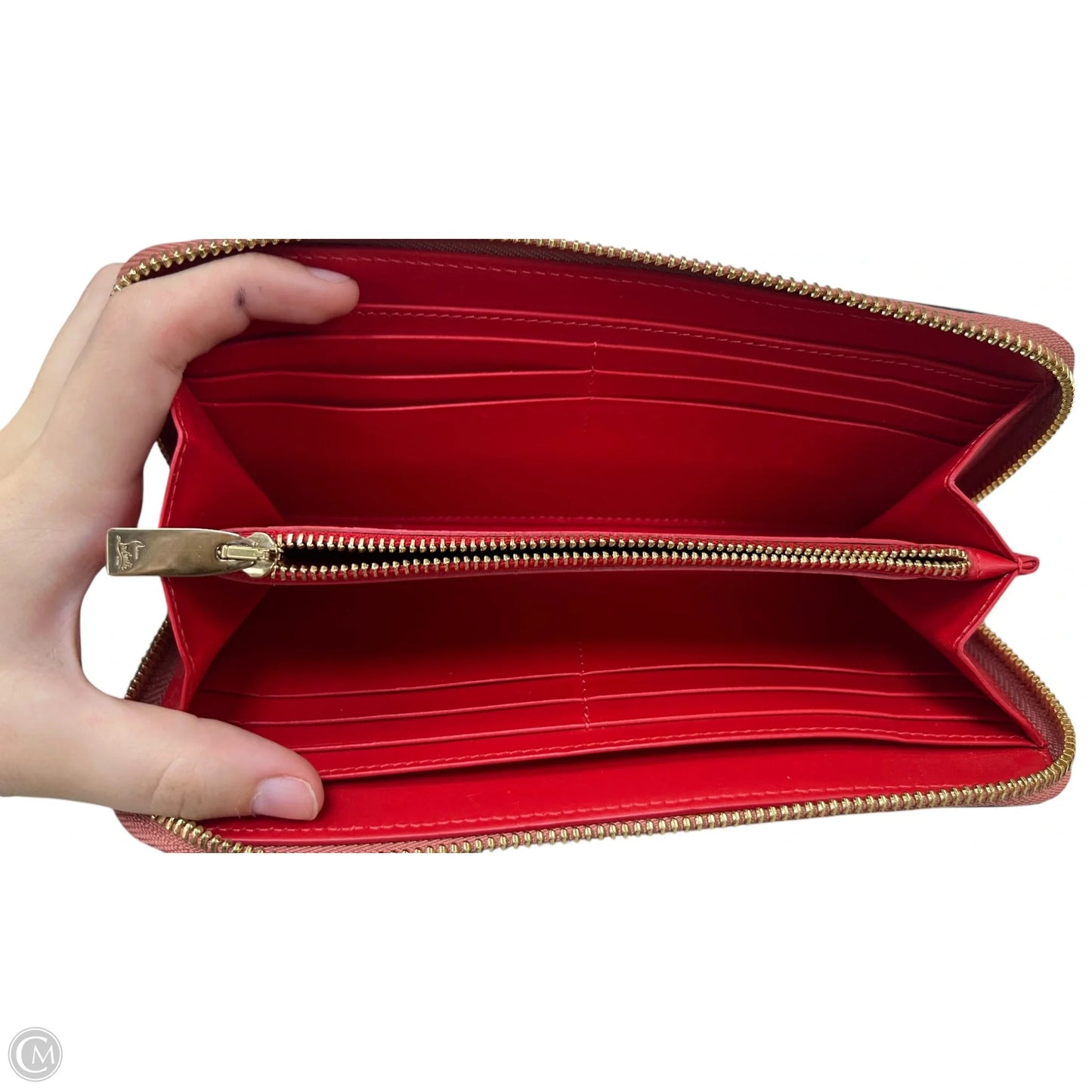 Wallet Luxury Designer By Christian Louboutin, Size: Large