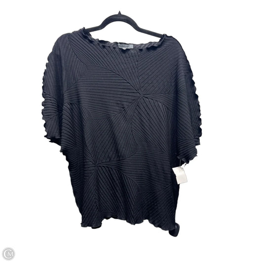 Top Short Sleeve By Chicos In Black, Size: L