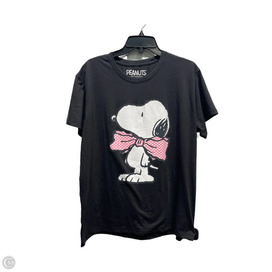 Top Short Sleeve Basic By Cme In Black & Pink, Size: Xxl