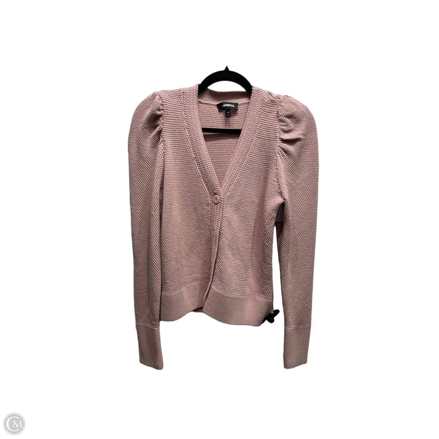 Cardigan By Express In Mauve, Size: M