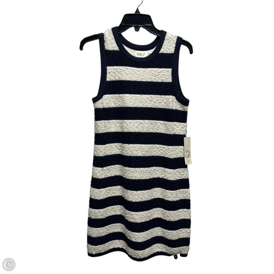 Dress Work By Eliza J In Blue & Cream, Size: S