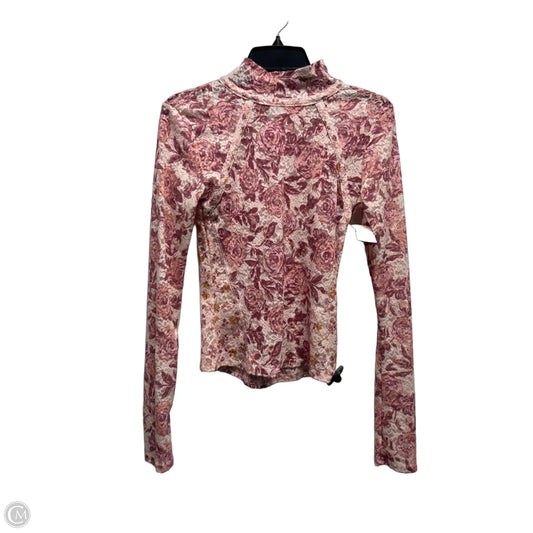 Top Long Sleeve By Free People In Pink, Size: S