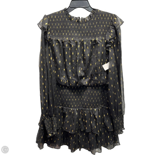 Dress Party Short By ENDLESS LOVE In Black & Gold, Size: L