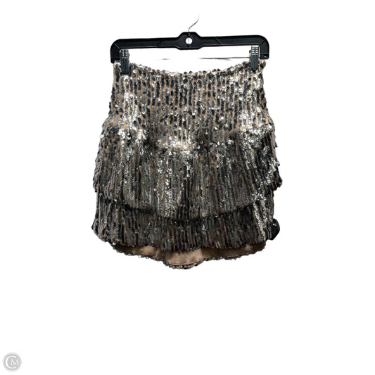 Skirt Mini & Short By Princess Polly In Silver, Size: 6